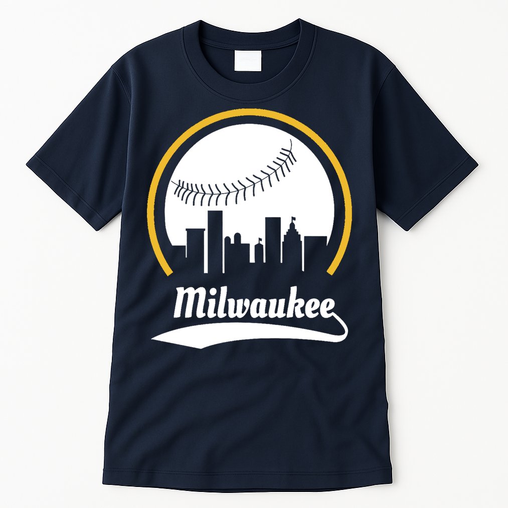 Milwaukee Baseball Lover Baseball Player Retro Sporty Tall T-Shirt