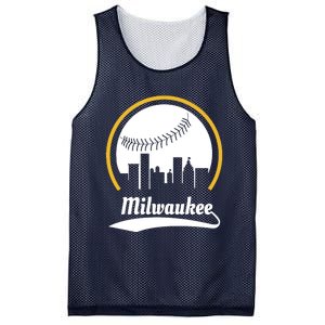 Milwaukee Baseball Lover Baseball Player Retro Sporty Mesh Reversible Basketball Jersey Tank