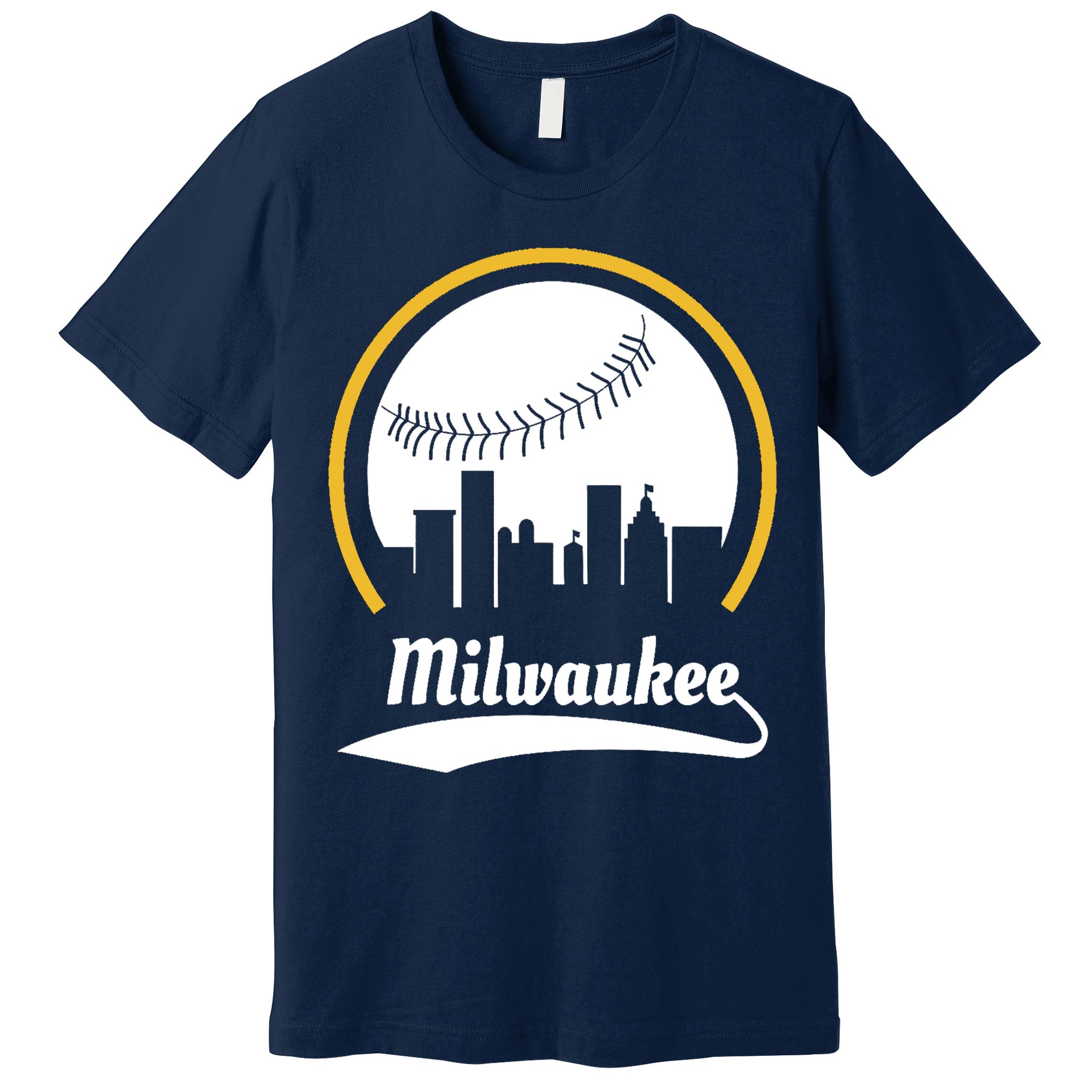 Milwaukee Baseball Lover Baseball Player Retro Sporty Premium T-Shirt