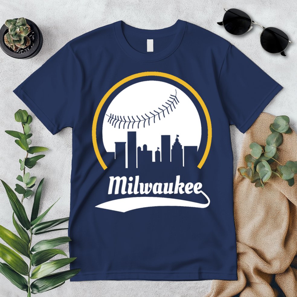 Milwaukee Baseball Lover Baseball Player Retro Sporty Premium T-Shirt