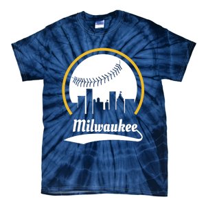 Milwaukee Baseball Lover Baseball Player Retro Sporty Tie-Dye T-Shirt