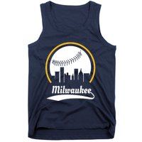 Milwaukee Baseball Lover Baseball Player Retro Sporty Tank Top