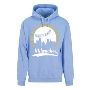 Milwaukee Baseball Lover Baseball Player Retro Sporty Unisex Surf Hoodie