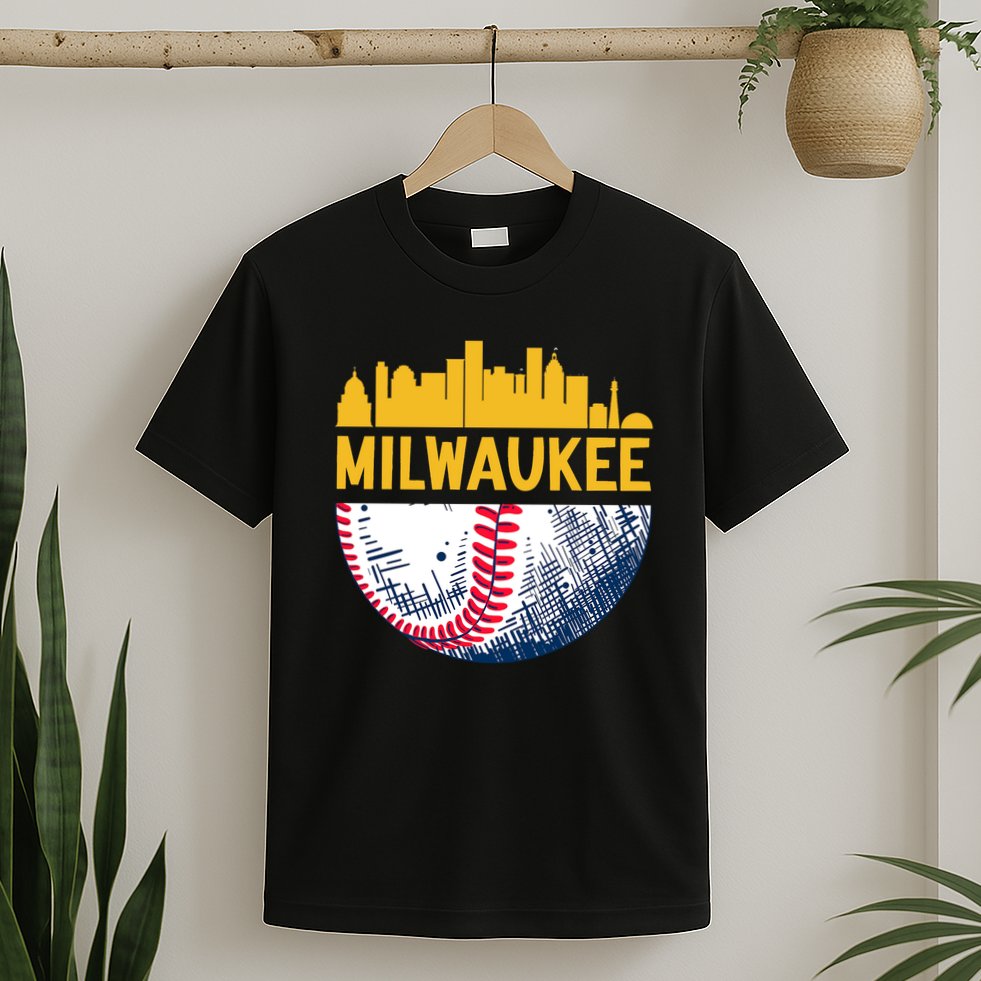 Milwaukee Baseball Lover Baseball Player Retro Sporty T-Shirt