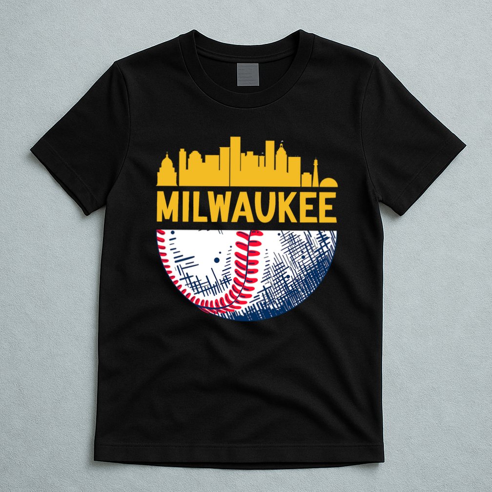Milwaukee Baseball Lover Baseball Player Retro Sporty T-Shirt