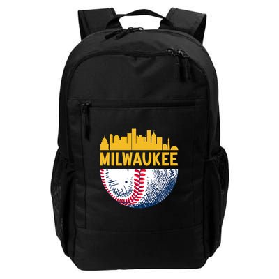 Milwaukee Baseball Lover Baseball Player Retro Sporty Backpack