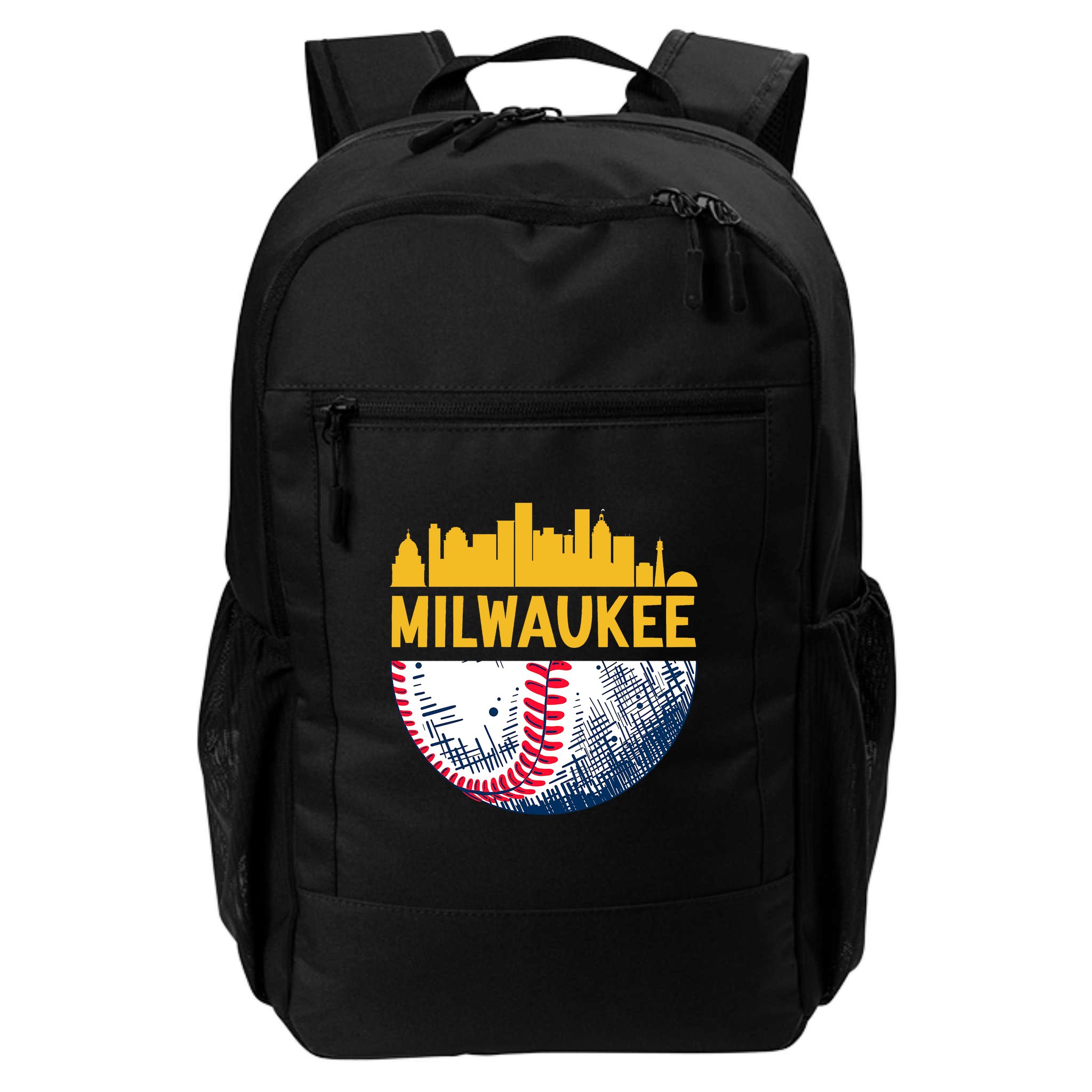 Milwaukee Baseball Lover Baseball Player Retro Sporty Backpack