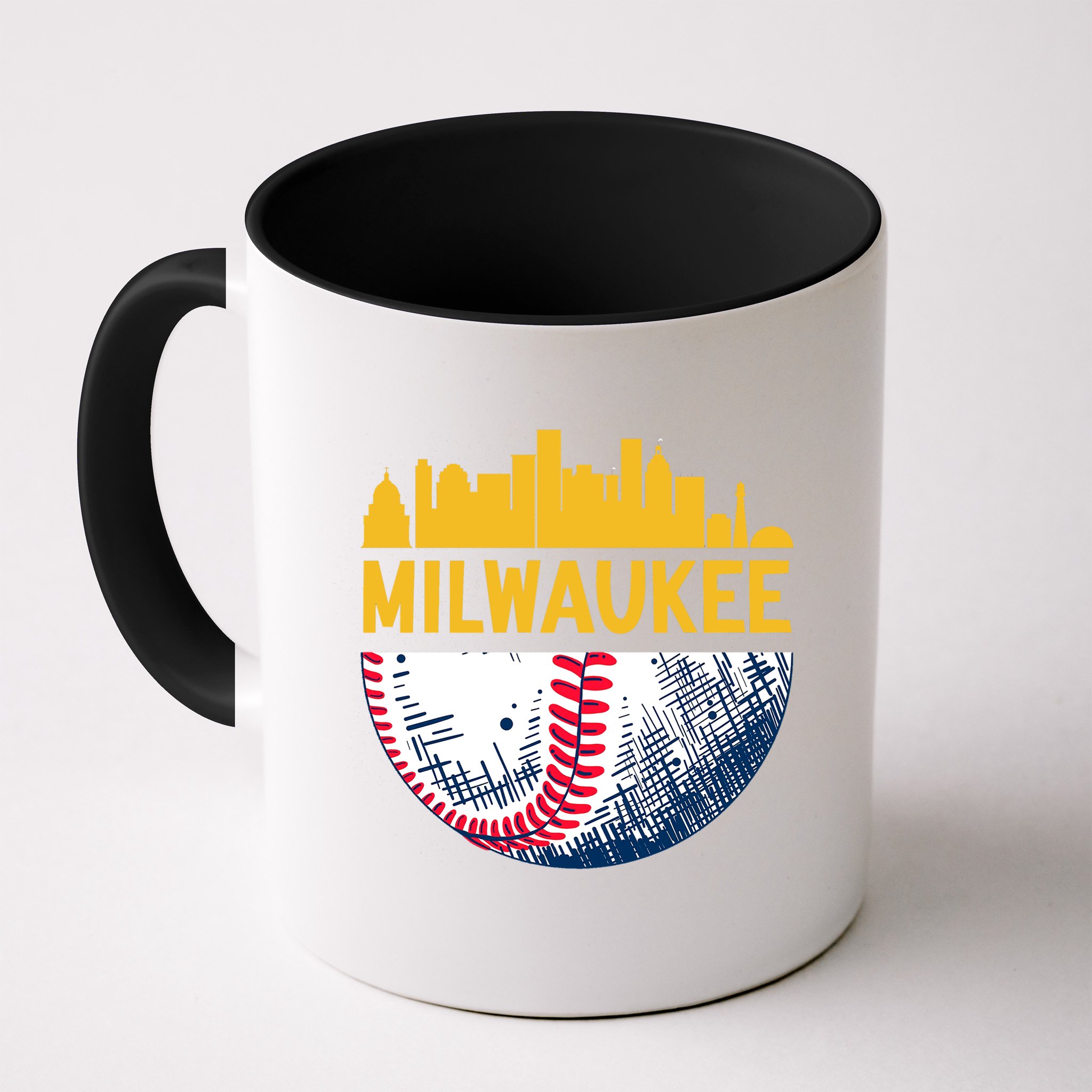 Milwaukee Baseball Lover Baseball Player Retro Sporty Mug