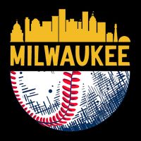 Milwaukee Baseball Lover Baseball Player Retro Sporty 16 in Basic Backpack