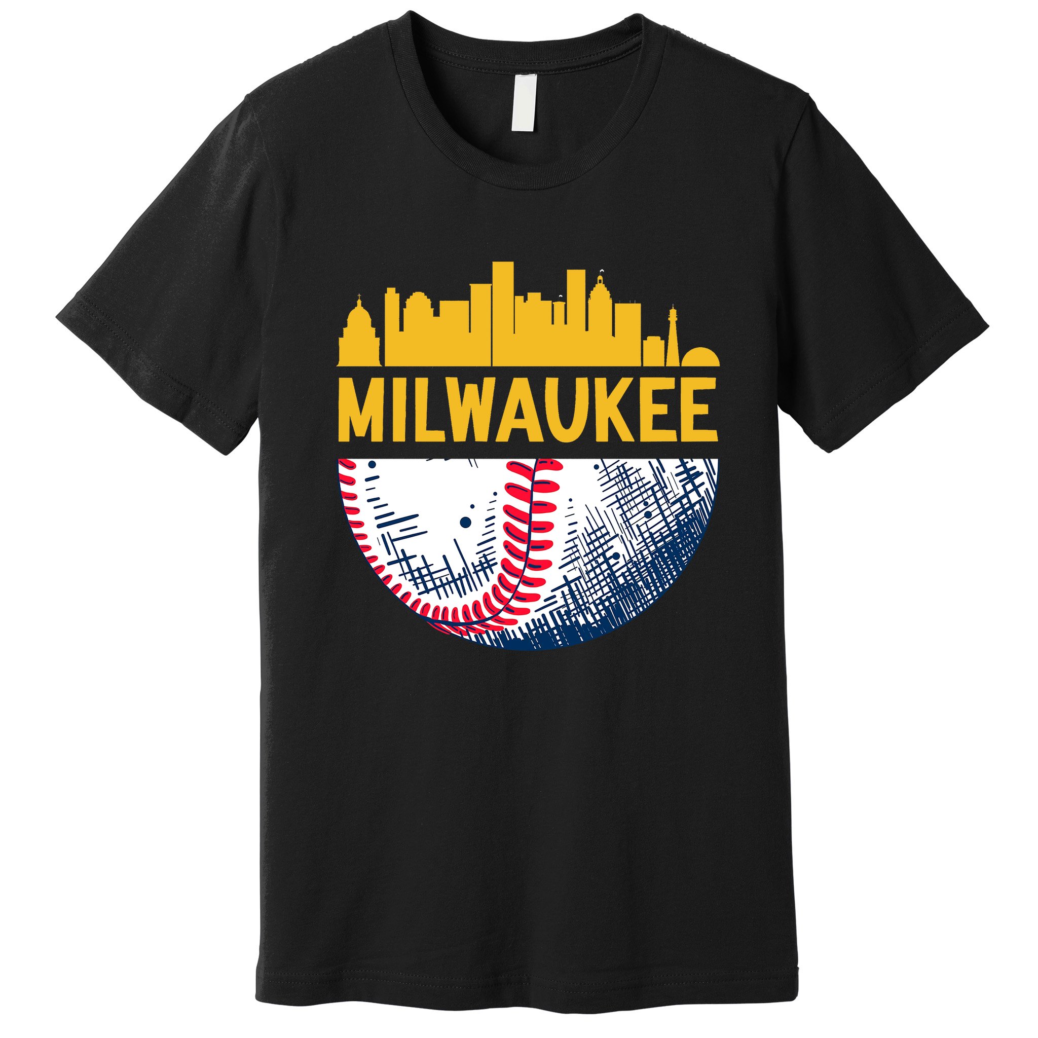 Milwaukee Baseball Lover Baseball Player Retro Sporty Premium T-Shirt