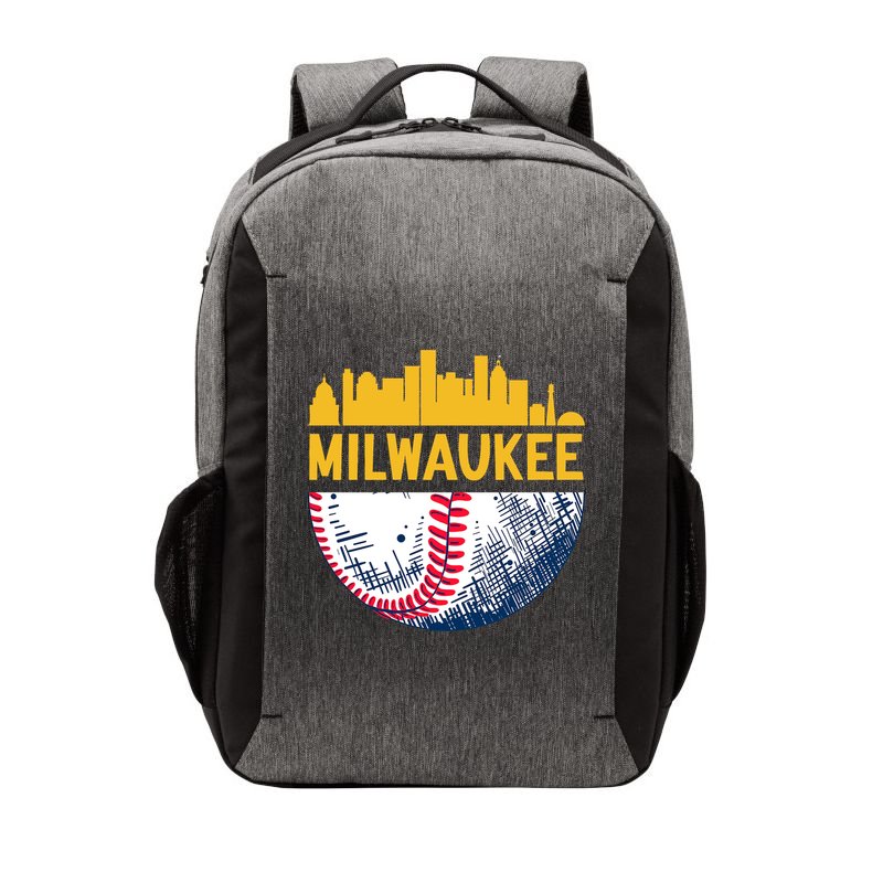 Milwaukee Baseball Lover Baseball Player Retro Sporty Vector Backpack