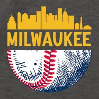 Milwaukee Baseball Lover Baseball Player Retro Sporty Vector Backpack
