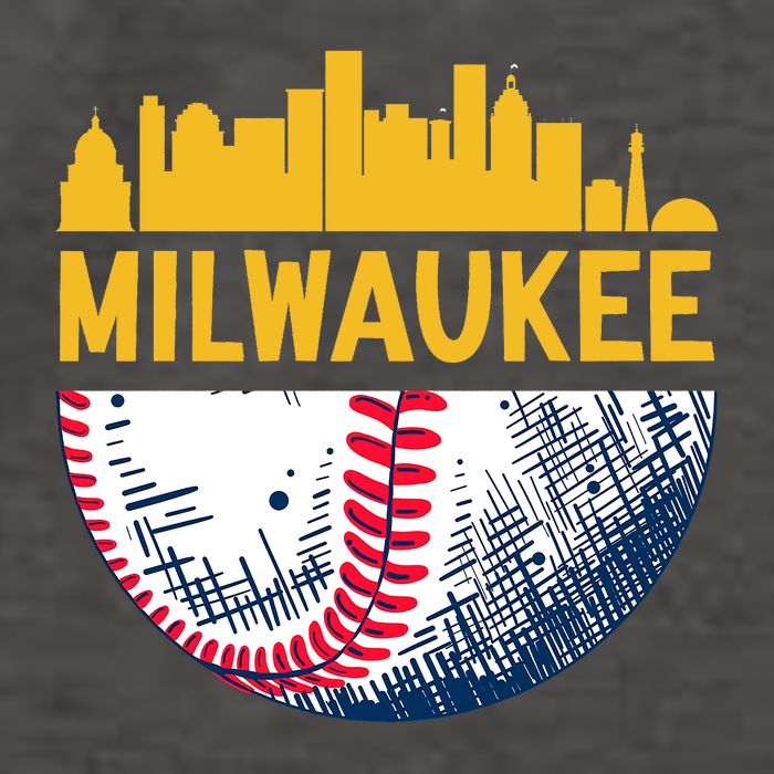 Milwaukee Baseball Lover Baseball Player Retro Sporty Vector Backpack