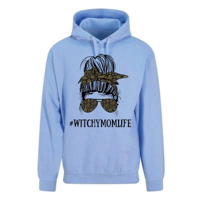 Messy Bun Life Of A Witch Mom Witchy Wiccan And Pagan Gift Unisex Surf Hoodie