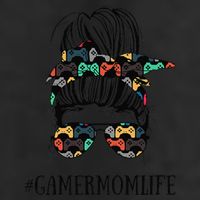 Messy Bun Life Of A Gamer Mom MotherS Day Gaming Mother 11oz C Handle Ceramic Mug