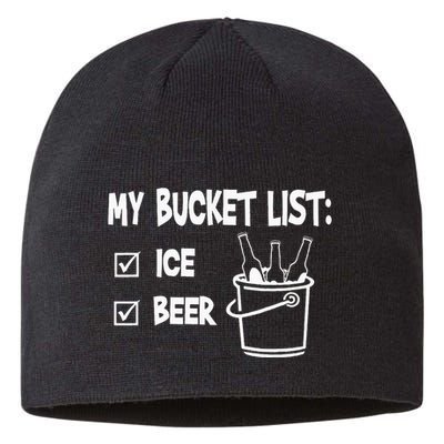 My Bucket List Ice And Beer Sustainable Beanie