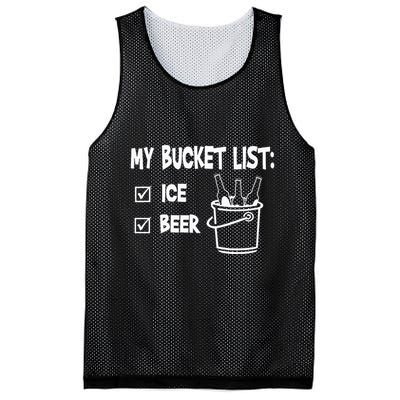 My Bucket List Ice And Beer Mesh Reversible Basketball Jersey Tank