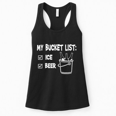 My Bucket List Ice And Beer Womens Tank Top
