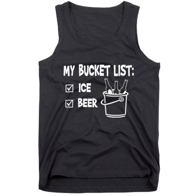 My Bucket List Ice And Beer Tank Top