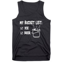 My Bucket List Ice And Beer Tank Top