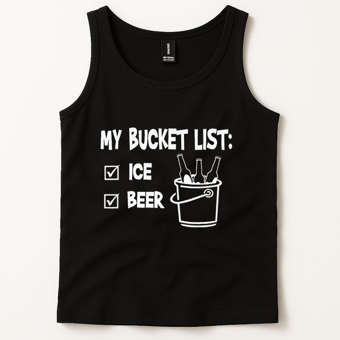 My Bucket List Ice And Beer Tank Top