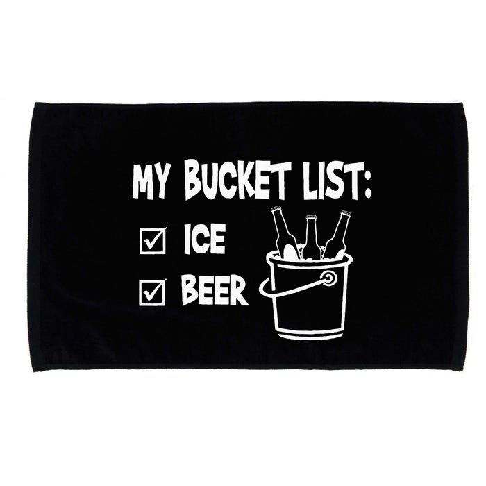 My Bucket List Ice And Beer Microfiber Hand Towel