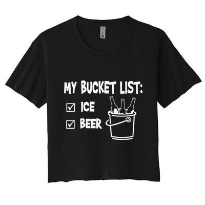 My Bucket List Ice And Beer Crop Top