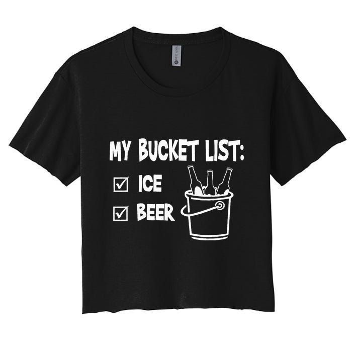 My Bucket List Ice And Beer Crop Top