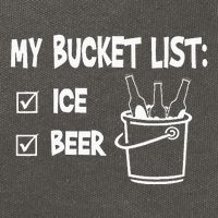 My Bucket List Ice And Beer Cotton Canvas Backpack