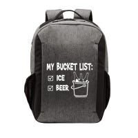 My Bucket List Ice And Beer Vector Backpack