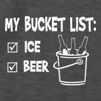 My Bucket List Ice And Beer Vector Backpack