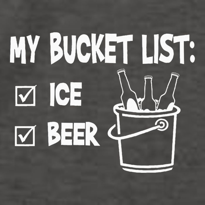 My Bucket List Ice And Beer Vector Backpack