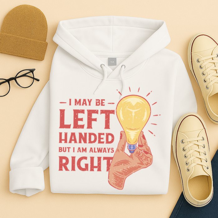 May Be Left Handed But I'm Always Right Hoodie