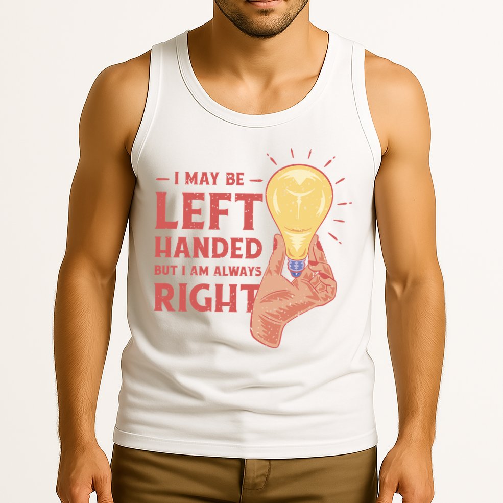 May Be Left Handed But I'm Always Right Tank Top