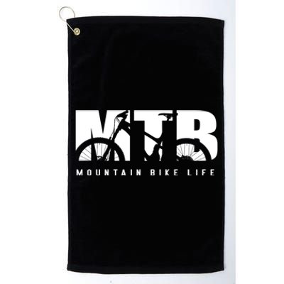 Mountain Bike Life Mtb Cool Gift Platinum Collection Golf Towel