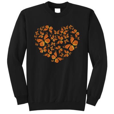 Monarch Butterfly Love Heart Sweatshirt