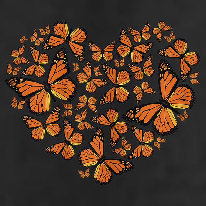 Monarch Butterfly Love Heart Adult Drive Performance Visor