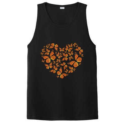 Monarch Butterfly Love Heart PosiCharge Competitor Tank