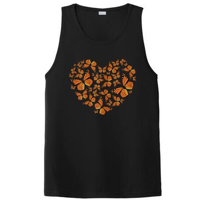 Monarch Butterfly Love Heart PosiCharge Competitor Tank