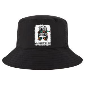 Messy Bun Life Of A Gamer Mom Mother's Day Gaming Mother Cool Comfort Performance Bucket Hat