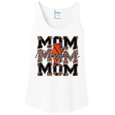 Mom Basketball Leopard Lightning Bolt Mothers Day Softball Ladies Essential Tank