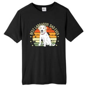 Men Best Labrador Dad Ever Retro Labrador Retriever Gifts Dog Tall Fusion ChromaSoft Performance T-Shirt