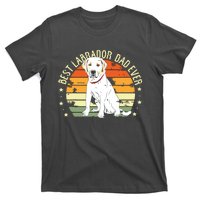 Men Best Labrador Dad Ever Retro Labrador Retriever Gifts Dog T-Shirt