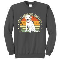 Men Best Labrador Dad Ever Retro Labrador Retriever Gifts Dog Tall Sweatshirt