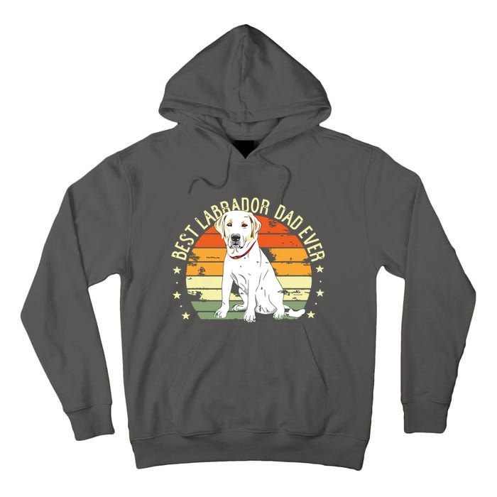 Men Best Labrador Dad Ever Retro Labrador Retriever Gifts Dog Tall Hoodie