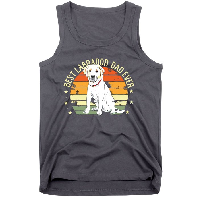 Men Best Labrador Dad Ever Retro Labrador Retriever Gifts Dog Tank Top