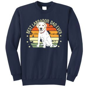 Men Best Labrador Dad Ever Retro Labrador Retriever Gifts Dog Sweatshirt