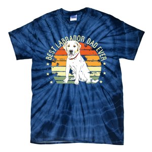 Men Best Labrador Dad Ever Retro Labrador Retriever Gifts Dog Tie-Dye T-Shirt