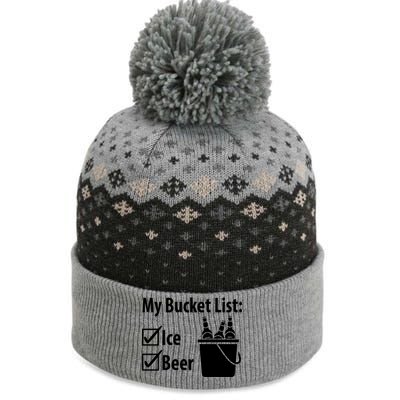 My Bucket List: Ice And Beer Gift The Baniff Cuffed Pom Beanie