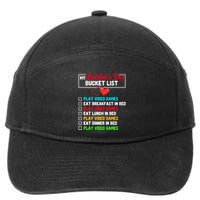 My Bucket List Funny Video Games Gamer Valentines Day 7-Panel Snapback Hat